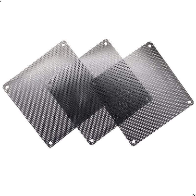 ThreeBulls 12 Pcs 140mm PVC Black PC Cooler Fan Dust Filter Dustproof Case Cover Computer Mesh - Image 3